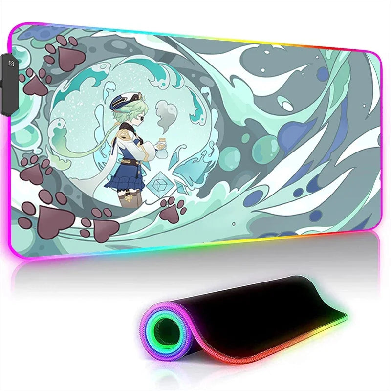 Anime RGB Gaming Desk Mat