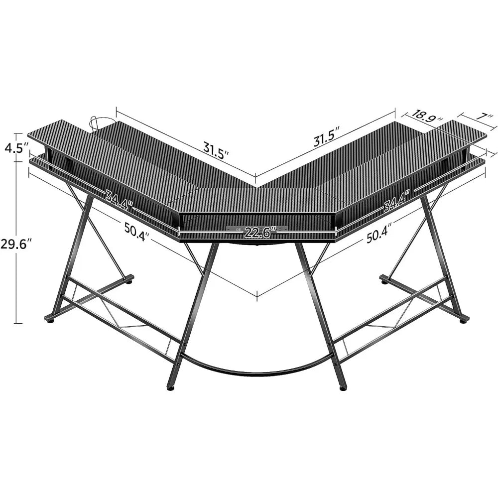 Gamer's Dream L-Shaped Desk