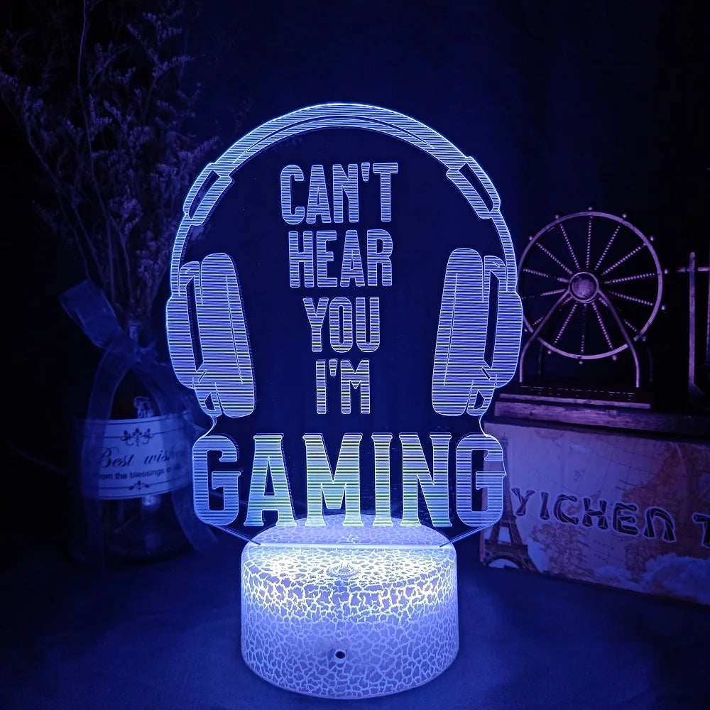 3D Gaming Room Nightlight