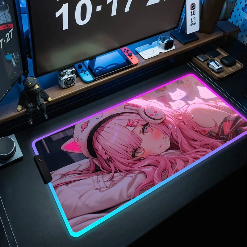 Anime Girls RGB Gaming Mousepad