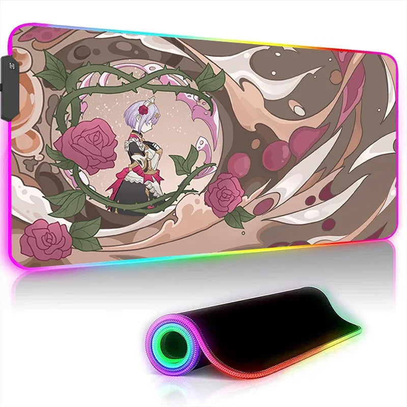 Anime RGB Gaming Desk Mat