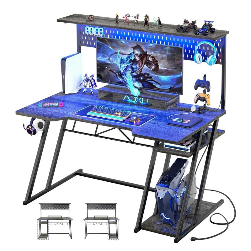 55'' Gaming LED Desk with Storage