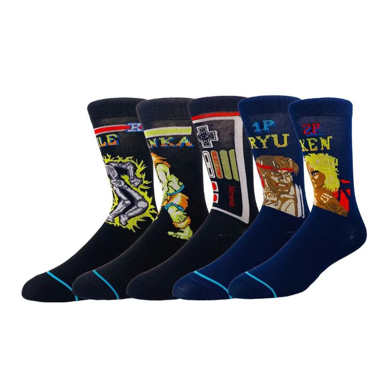 Anime Gamer Cartoon Socks